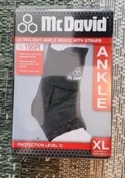 McDavid Ultralight Ankle Brace With Straps 195R XS Laced Replaces Tape Support