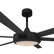 Fanforce Zeus 65" DC 6 Blade Aluminium Smart LED Ceiling Fan with Remote Control and Light Kit