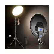 14'' Full-Screen Ring Light,Large Ring Light with 62" Stand/Phone Holder/LCD ...