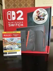 Nintendo Switch 2 + Mario Kart World Console Bundle 12Month NSO+Expansion Pack !