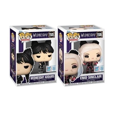 Wednesday 1585 & Enid 1586 Funko Pop! 2-Pack - NYCC 2024 Exclusive Vinyl Figures