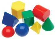 10 Mini Geosolids 3D Shapes Maths Teacher Resource Geometric Solids Montessori