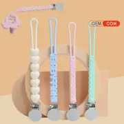 Baby Soother Clips Silicone Pacifier Holder Soother Chain Shower Pacifier Strap