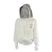 Buzzbee Beekeeping Ventilated Jacket and Zipped Accordion Beekeeping Hood