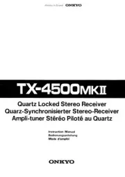 Onkyo TX-4500Mk2 Tuner Owners Manual