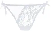 [Generic] Sleep Romper Women Sexy Christmas Transparent Sexy Panties Low Waist Low Grade Thongs Sexy Open Crotch Lingerie for Women (White-3, One Size)