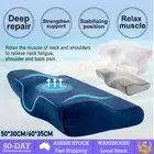 Memory Foam Neck Pillow Health Cushion Support Rebound Contour Pain Relief Zip