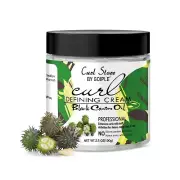 Castor Oil Curling Cream Curl Enhancer Styling Cream Repair Frizzy Hair 100g