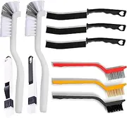 Cleaning Brushes Set-10PCS Scrub Brush Toilet Cleaner, Grout Brush Set Clean Tools for Groove Corner, Household Cleaning Products for Kitchen, Bathroom, Window and Toilet
