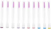 HONITANO 10pcs Eyelash Brush with Tube Applicator Vibrant Color Eyebrow Wands for Mascara Easy to Clean and Store for Eyelash Separation and Makeup Application