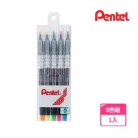 在飛比找momo購物網優惠-【Pentel 飛龍】S512螢光筆5色組