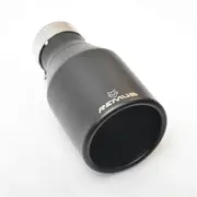 RemuS Stainless steel vehicle refitting universal black muffler tail throat Car modification forFlat mouth bending pipe 60MM IN-101MM OUT