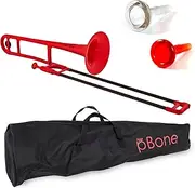 pBone PInstruments Jiggs Plastic Trombone, Red