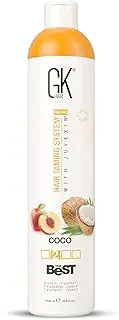[GK HAIR] Global Keratin The Best Smoothing Keratin Hair Treatment - Professional Brazilian Complex Blowout Straightening For Silky Smooth & Frizz Free Hair - Formaldehyde Free (THE BEST COCO 33.8 fl.oz/1000ml)