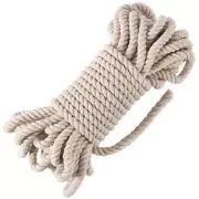 10mm Macrame Rope, 50 Feet Unbleached Cotton Rope for Crafts, Wall Hangings, ...