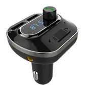 T19 Car Bluetooth Hands-Free Phone Car Charger Mp3 Player Black