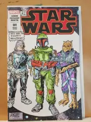 Starwars 001 Variant Blank / #42 Original Art On Cover By Steve Lydic