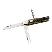 HARTKOPF GERMAN HANDMADE PICNIC POCKET FOLDING KNIFE / HORN / FORK
