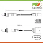 2x New * OEM * Pre-Cat & Post-Cat Oxygen Sensors For Audi Q7 3.0L V6 S/Charged