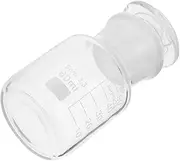NOLITOY Chemical Glass Bottle Leakproof Laboratory Sample Container with Solid Base Design for Accurate Measurement for Chemical Experiments and Science Studies