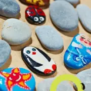 40 River Rocks for Kids Flat and Smooth Painting Stones No Sharp Edges 2" to 4"