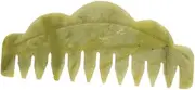 SHERCHPRY Multifunctional Jade Scalp Massager Comb for Hair Health Portable Tool for Relaxing Head Massage Reduces Static Promotes Hair Growth Enhances Beauty for Daily Use