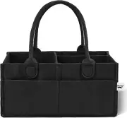 - Baby Diaper Caddy Organizer, Black, Diaper Organizer, Car Diaper Caddy, Baby C