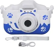 Kids Camera Small Portable Blue Children's Cute Cartoon Shape Four Filters Mini 40MP HD Digital Camera for Kids