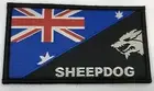 Woven Patch, Thin Blue Line, Sheepdog, Police, Hook Rear, TBL, Colour