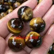 5pcs Natural Tiger’s Eye Jasper Ball Quartz Crystal Sphere Reiki healing 18mm+