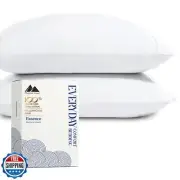 Mayfair Linen 100% Organic Cotton Percale Pillow Cases Standard/Queen Size Se