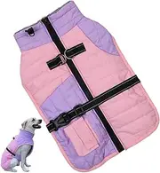 Dog Clothing Small Dogs, Pet Pullover Jumper, Dog Winter Clothes, Traction Holes Dogs, Small Medium Dogs Jacket, Warm Dog Winter Coat, Cotton Coat Winter Clothes with Traction Holes