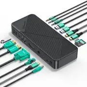TG20 Powered USB-C Docking Station with Multi Ports - Dual/Triple Monitor Dis...