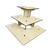 3 Step Corner Display Rack 3 Tiers Dechatable for Figurines Dolls Figures