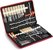 Fruit Carving Tools Kit – 80 Chef Set with Storage Case for Craft & Cake Design | Clay Modeling Fondant Fruit, Vegetable Decorating Tools for Culinary Art, Baking and Party Prep