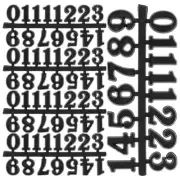 5Sets Clock Numerals Kit Digital Arabic Decor DIY Kits Arabic Clock Number Re...