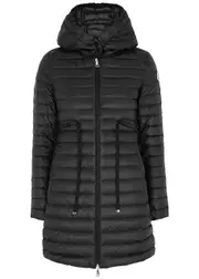 Moncler Barbel Black Quilted Shell Parka - 4 4