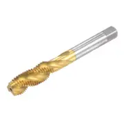 M12 x 1.5 High Speed Steel Titanium Plated Machine Spiral Flute Thread Tap