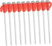 JOINPAYA 20pcs Heavy Duty Ground Nails for Camping Tents Windproof Pegs for Outdoor Activities Reliable Stakes for Securing Tents Tarps and Decorations