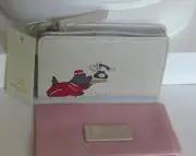 Radley London RING RING Medium Leather Wallet Purse Open Gray NWT $118