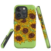 For iPhone 15 Pro Max Case, Shielding Cover, Sunflowers
