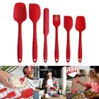 6Pcs/Set Scrape Flexible Cake Resistant Silicone Baking Spatulas Spatula Heat EU