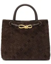 Tiffany & Fred Paris Hand-Woven Suede Bag