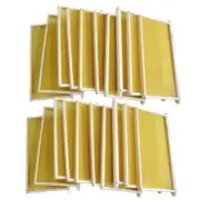 20pcs Bee Foundation Deep Bee Hive Wax Foundation Bee Hive Frames with Wire