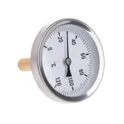 Analog Thermometer 63mm Dial Horizontal Thermometer Horizontal Thermometer Metal