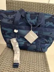 Corkcicle Estelle Tote Or Shoulder Bag Cooler. Navy Camp . 24 Can NWT