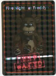 Holographic FREDDY FAZBEAR HELP WANTED Trading Sticker Five Nights FNAF