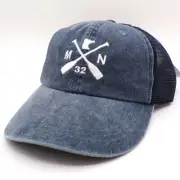 Stonewashed Navy Blue Minnesota Paddles '32 Mesh Trucker's Hat