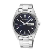 在飛比找Yahoo奇摩購物中心優惠-SEIKO 藍面大三針星期日期腕錶6N43-00B0B(SU