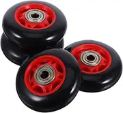 VICASKY 4pcs Roller Wheel Universal Wheel Fitness Ab Roller Wheel Weight-bearing Exercise Equipment Universal Roller Abdominal Wheel Exercise Pulley Running Device Roller Bye Black